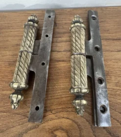 Magnifique Rare Lot Paumelles ,Serrure ,Poignées Plaques Propreté ,Por