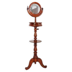 Mahogany Psyche barber mirror - Turned Wood 19th century