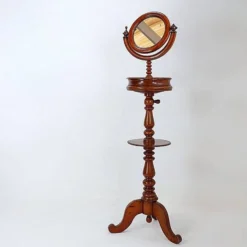 Mahogany Psyche barber mirror - Turned Wood 19th century