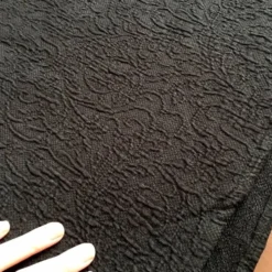 Maison Charvet Dessus de Lit Métis Noir 235 x 265