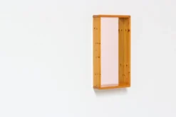 Maison Regain Miroir rectangulaire avec cadre en bois 70s