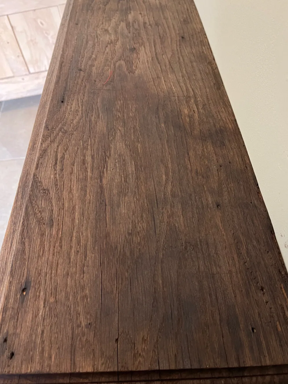 Manteau de cheminée en bois ancien