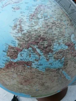 mappemonde lumineuse base en bois Teccnodidattica