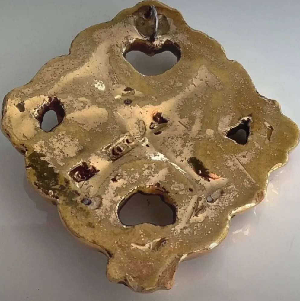 Marc Roussel Croix céramique polychrome