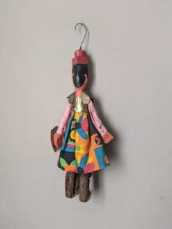 Marionnette décorative en bois fabrication artisanale