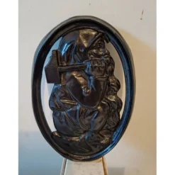 Mascaron fonte personnage au marteau 