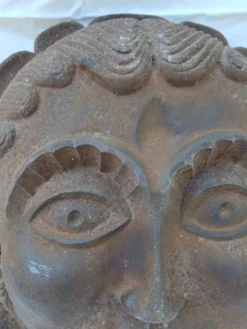Mascaron masque en fonte visage
