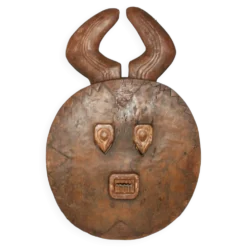 Masque africain baoule lunaire ou kplé kplé (côte d'ivoire)