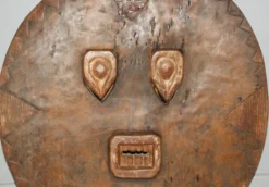Masque africain baoule lunaire ou kplé kplé (côte d'ivoire)