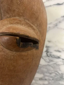 Masque africain bois clair