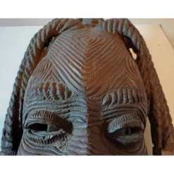 Masque africain bois Côte d'Ivoire Baoulé
