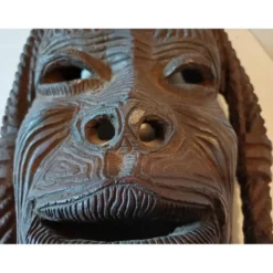 Masque africain bois Côte d'Ivoire Baoulé