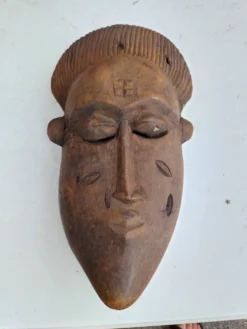 Masque africain bois des années 50