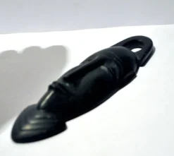 Masque Africain en ébène - Sculpture tête barbue AFRIQUE ETHNIQUE 22.5x7