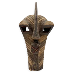 Masque africain Songye Kifwebe – art tribal Congo RDC, bois sculpté