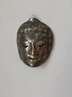 Masque de théâtre Indonésie bronze antique