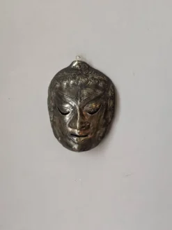 Masque de théâtre Indonésie bronze antique