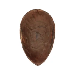 Masque en bois vintage Afrique Art Tribal Cérémonial Congo 38cm