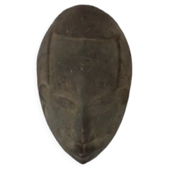 Masque en bois vintage Afrique Art Tribal Cérémonial Congo 38cm