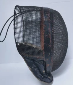 masque escrime métal cuir début xxème