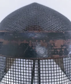 masque escrime métal cuir début xxème