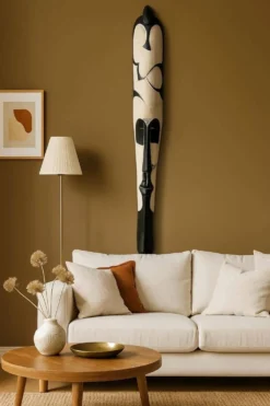 Masque Fang africain 110 cm – Grande décoration murale ethnique