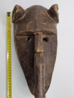 Masque Hyène Suruku du Korè, Mali Bamana – Bois sculpté, 33 cm