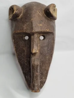 Masque Hyène Suruku du Korè, Mali Bamana – Bois sculpté, 33 cm