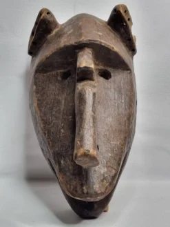 Masque Hyène Suruku du Korè, Mali Bamana – Bois sculpté, 33 cm