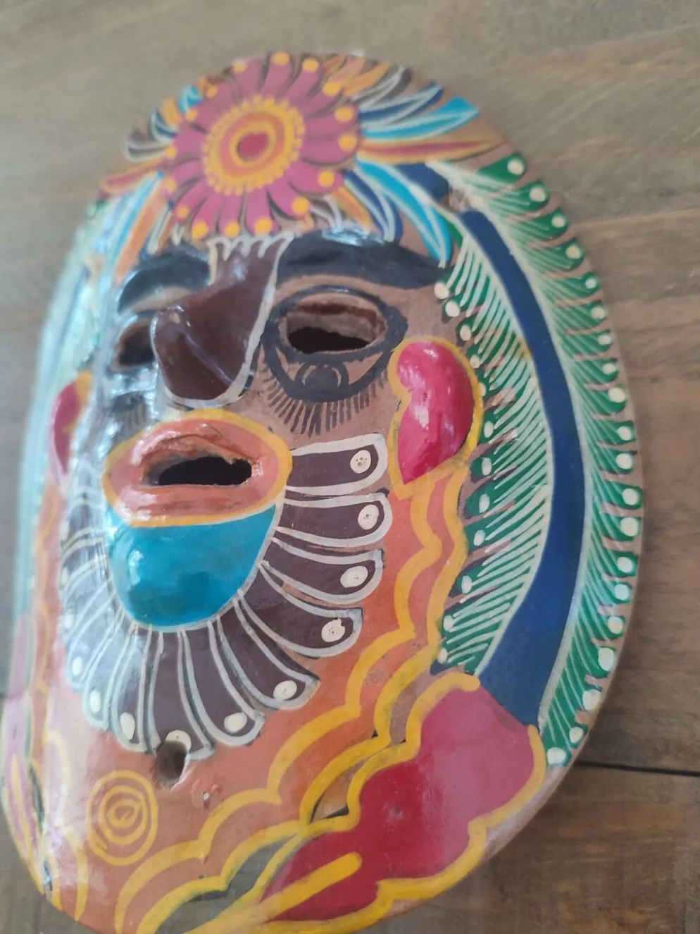 Masque mexicain peint à la main