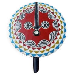 Masque mural africain Bwa Mossi en bois sculpté –Décoration murale ethnique