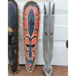 3 masques bois Afrique