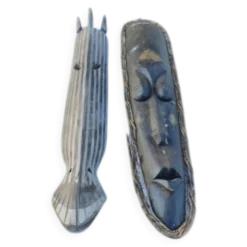 2 masques bois Afrique