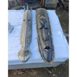 2 masques bois Afrique