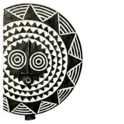 Masque solaire tribal Ø40cm — Le cinquième rituel
