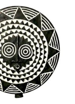 Masque solaire tribal Ø40cm — Le cinquième rituel