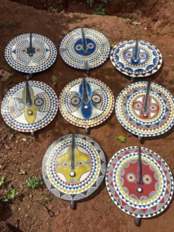 Masque Soleil Tribal Africain Bwa/ Masque Soleil Bobo