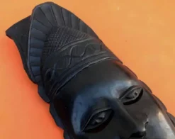 Masque à suspendre Visage Africain Bois d' ébène