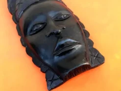 Masque à suspendre Visage Africain Bois d' ébène