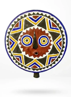 Masque tribal polychrome Ø40cm — Magma Quadra