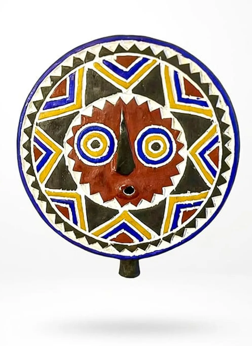 Masque tribal polychrome Ø40cm — Magma Quadra