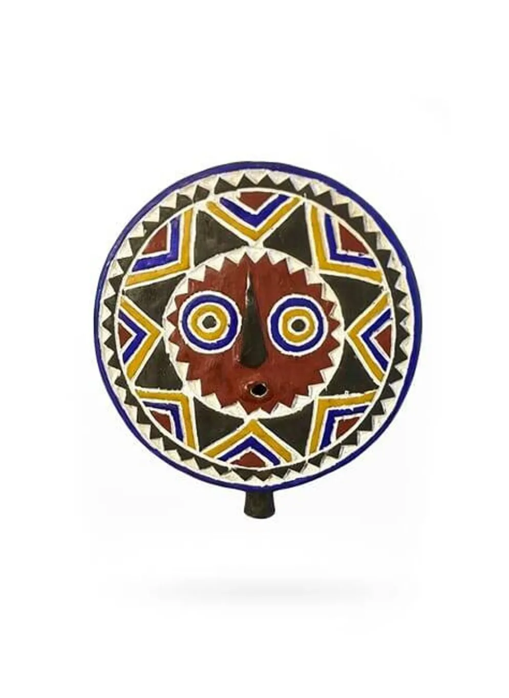 Masque tribal polychrome Ø40cm — Magma Quadra