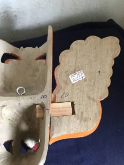 Masque triptyque en bois