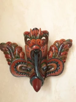 Masque triptyque en bois