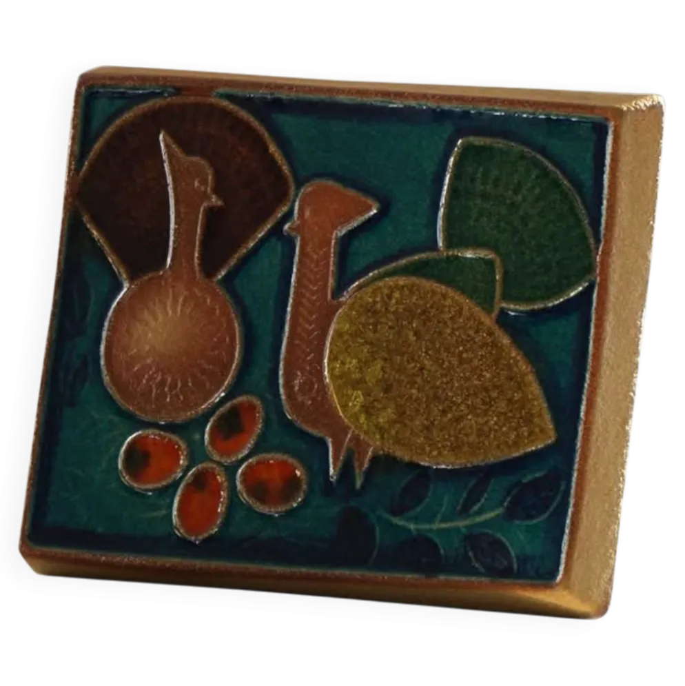 Milieu du 20e siècle, céramique décorative danoise en relief, Søholm, années 1960