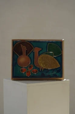 Milieu du 20e siècle, céramique décorative danoise en relief, Søholm, années 1960