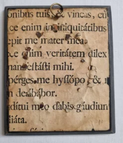 Miniature peinte “Baby Stuart” d’après Van Dyck cadre bois signé 11x13 cm
