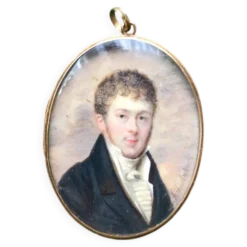 Miniature signée A. Delatour