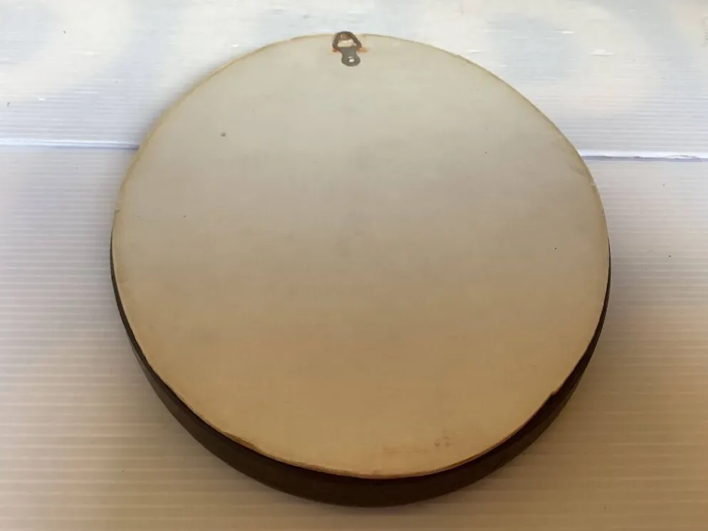 Mini miroir ovale en bois