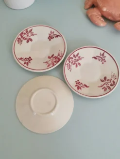 Minis assiettes faïence vintage, dînette